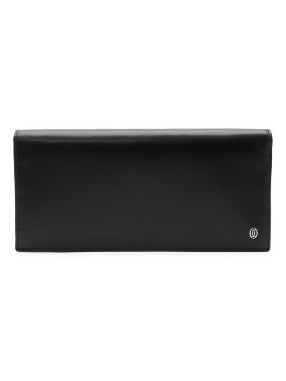 Cartier Pasha de Cartier Line Bifold Wallet Calf Leather Black Silver